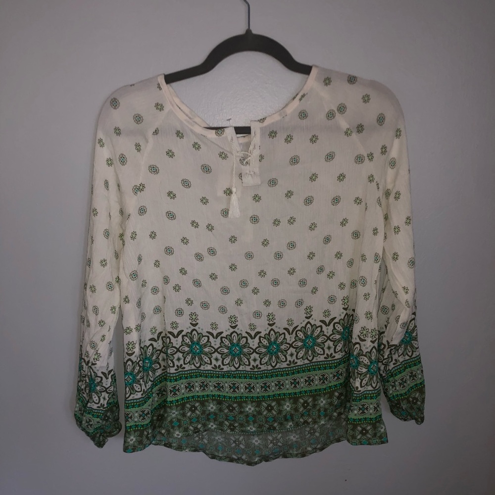 justice floral shirt